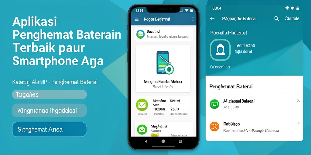 Screenshot utama 8364 yang menunjukkan fungsi Penghemat Baterai.