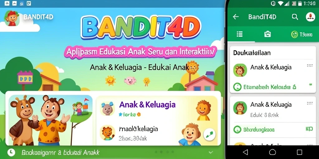 Tampilan antarmuka aplikasi BANDIT4D yang edukatif dan menarik.