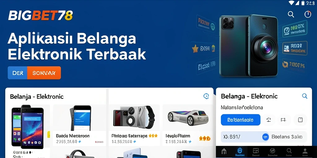 Tampilan sederhana dan intuitif dari aplikasi BIGBET78.