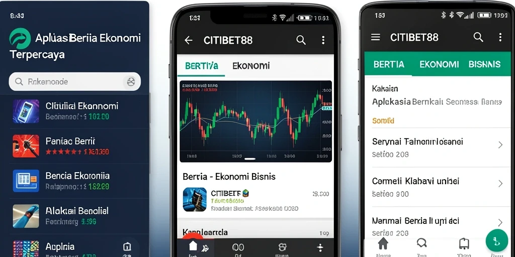 Tampilan antarmuka aplikasi CITIBET88 yang informatif.