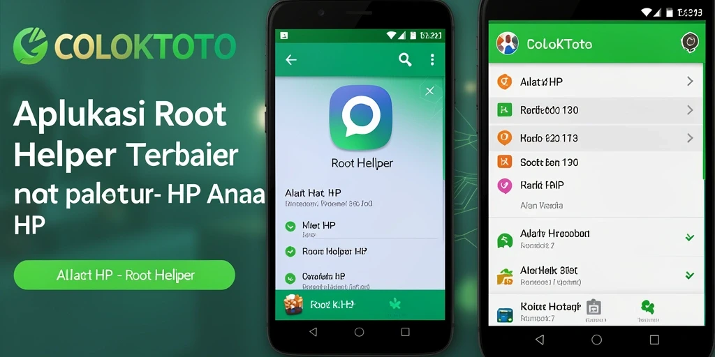 Tampilan antarmuka utama COLOKTOTO sebagai Root Helper yang user-friendly.
