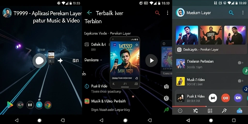 Antarmuka T9999 yang ramah pengguna saat merekam layar.
